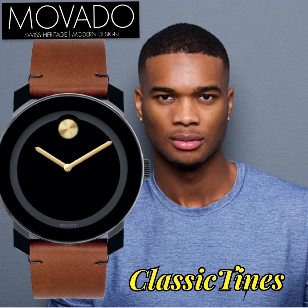 **BRAND NEW** Movado Bold Black Museum Dial Men's Watch